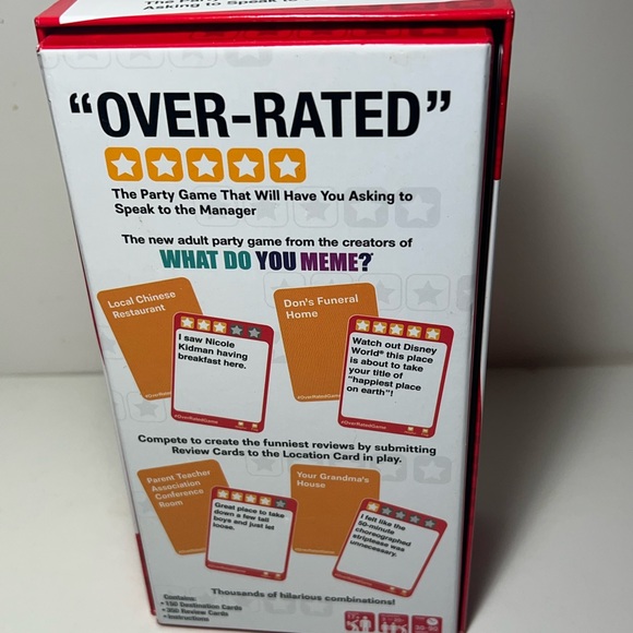 Over-Rated by the creators of What Do You Meme party game - Picture 2 of 4